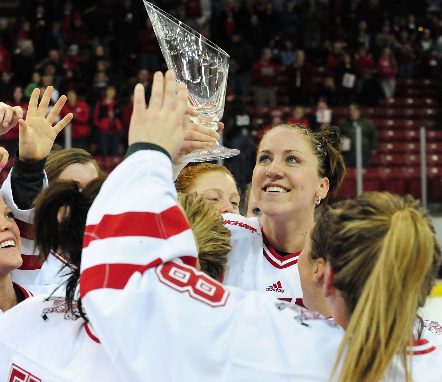 Holding up the WCHA hardware